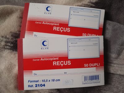 Carnet de reçu