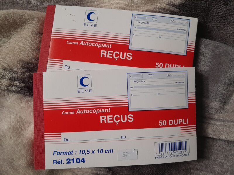 Carnet de reçu